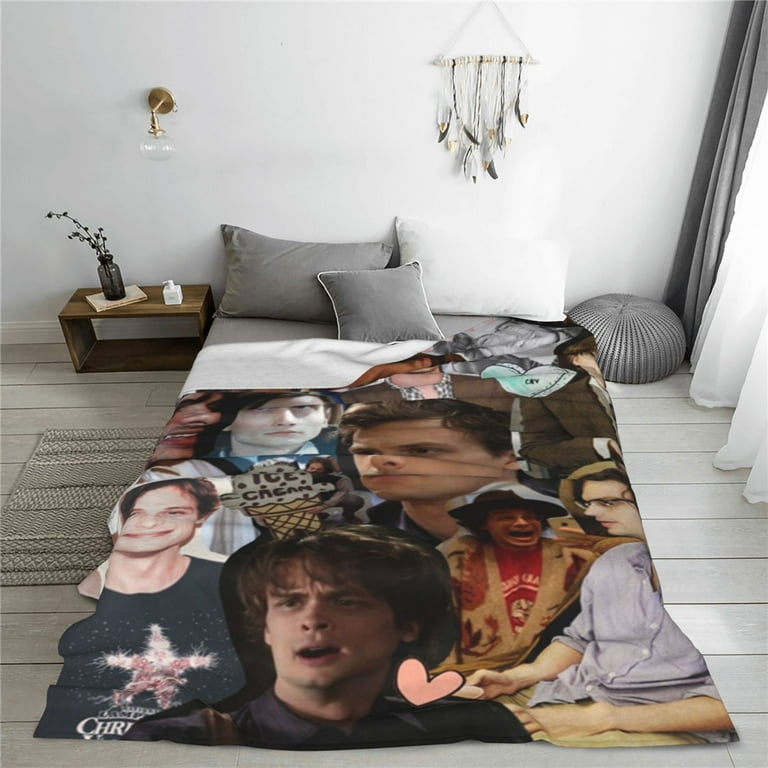 Criminal Minds Spencer Reid Blanket Soft Cozy Fleece Plush Throw Blanket All Season Ultra Warm Lightweight Cartoon Blanket Gifts for Girls Boys Women