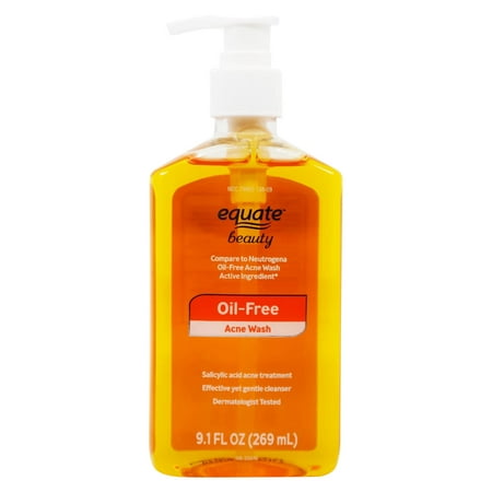 Equate Oil Free Acne Wash with 2% Salicylic Acid for Acne Care, 9.1 fl oz, Compare to Neutrogena® Oil-Free Acne Wash Active Ingredient