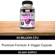 Kaya Naturals Probiotic 50 Billion CFU | Probiotics for Women, Probiotics for Men and Adults, Natural | Gut Health & Immune Support Supplement | Provides Digestive Support - 60 Vegetable Capsules