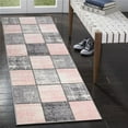 thumbnail image 1 of Lbaiet CH520P26 Pink Lyanna 2 x 6 ft. Runner Rug, Pink, White & Gray, 1 of 1