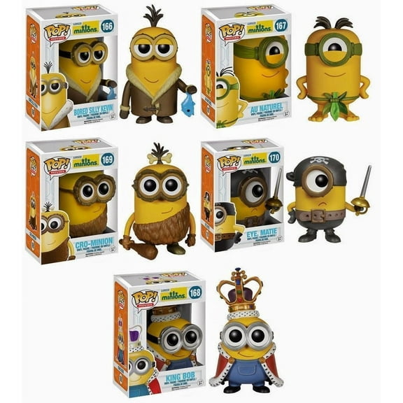 Funko POP! Movies Minion Eye Matie Vinyl Figure, 1.20" x 5.50" x 3.60", 4 Pack