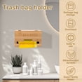 thumbnail image 4 of FUYGRCJ Trash Bag Dispenser Wall Mounted,Trash Bag Organizer Bamboo,Garbage Bag Dispenser Roll Holder,Trash Bag Storage Organizer for Home Kitchen,10 x 6 x 6 Inch, 4 of 10