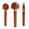 thumbnail image 4 of 2 juegos Kit de Violín 4/4 para Violín de Tamaño Completo Clavija de Violín de Palisandro Apéndice Chin Rest Pin Final, 4 of 5