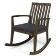 thumbnail image 1 of Noble House Colmena Outdoor Acacia Wood Rocking Chair in Gray, 1 of 12