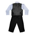 thumbnail image 2 of Avery Hill Boys 4 Piece Pinstripe Vest Set (Toddler, Little Boys, Big Boys), 2 of 4
