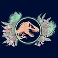 thumbnail image 2 of Boy's Jurassic World Floral T-Rex Logo Graphic Tee Navy Blue Medium, 2 of 4