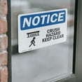 thumbnail image 4 of (2 Pack) Crush Hazard Keep Clear Sign, 4 of 7