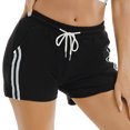 thumbnail image 2 of Gibobby Yoga pants cortos mujer Pantalones cortos de yoga de alta elasticidad para mujer, pantalones cortos casuales sueltos para correr en casa(Negro,CH), 2 of 5