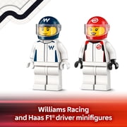 LEGO City F1 Williams Racing & Haas F1 Race Car Toys - Car Building Toy Set for Kids, Boys and Girls, Ages 4+ F1 Preschool Toy for Fans - Gift Idea for Birthdays - 60464