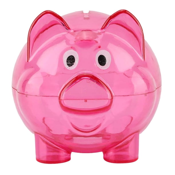 Piggy Bank Money Bank Colección Contenedor Caso de regalo Organizador de escritorio de regalo Caja de ahorro para niños Sala de estar de cumpleaños Rosa rojo