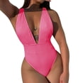 thumbnail image 2 of Sngxgn Womens Swimsuits Training Swimwear Bathing Suits(Hot Pink,L), 2 of 8