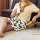 thumbnail image 5 of Fotbe Bulldog Sunglasses Face Pantalones Cortos de Pijama para Hombre, Ropa de Dormir, Pantalones de Pijama Cortos para Hombre-Large, 5 of 6