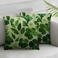 thumbnail image 3 of Creowell St Patricks Day Pillow Covers,2Pcs Watercolor Lucky Green Clover Shamrock Throw Pillow Cover Cushion Case for Sofa Couch Home Farmhouse Decorations White, 3 of 7
