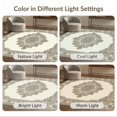 thumbnail image 7 of ODIKA 8'x10' Washable Area Rug Non-Shedding, Easy Care, Cream Beige Traditional Decorative Framing Entryway Waffle Neutral for King Size Bedroom Under Bed, Master Suite, 7 of 7