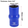 thumbnail image 3 of Unique Bargains 100cm Length 28mm Inner Dia Straight Hump Silicone Hose Coupler Intercooler Tube for Car Intercooler Intake Piping Blue, 3 of 6