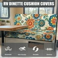 thumbnail image 4 of XYZCANDO Mandragora RV Dinette Cushion Cover Camper Decor Sofa Covers Washable Bench Cushion for Loveseat Stylish Furniture Covers for Sofa and Loveseat Blue, 4 of 7