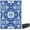 Blue, variant on Outsunny Waterproof Outdoor Rug with Carry Bag 9' x 12' Blue & White Flower