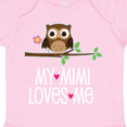 thumbnail image 4 of Inktastic Mimi Loves Me Girls Owl Girls Baby Bodysuit, 4 of 5