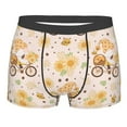 thumbnail image 4 of Goofa Cute Bee Gnome Printed Men's Boxer Briefs Underwear, Moisture-Wicking Underwear, Trunk,Soft and Breathable Cotton Underwear-Small, 4 of 9