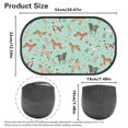 thumbnail image 7 of Yuyamidu Horse Car Window Shades for Kids 2 Pack Flower Side Window Sun Shade for SUV Sedan Truck Green Sunshade for Car Back Window Shield and Sun Protection Sun Visor, 7 of 7