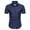 Navy, variant on TopLLC Men's Short Sleeve Dress Shirts Casual Button Down Polo Shirts Wrinkle-Free Business Shirt