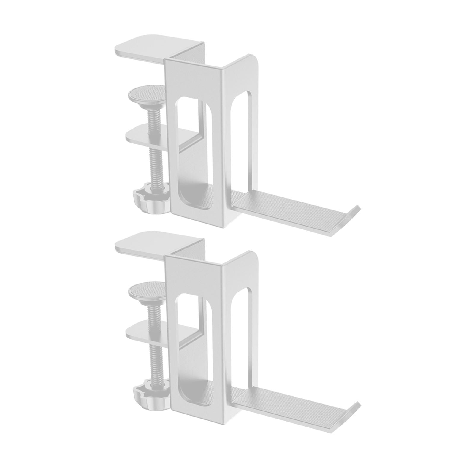 Wzmzjy Desk Side Vertical Laptop Stand Clamp on Desk Side Ergonomic Multifunctional for white
