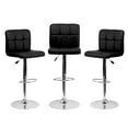thumbnail image 1 of Heavenly Collection Leather Adjustable Stool SET OF 3, 1 of 9