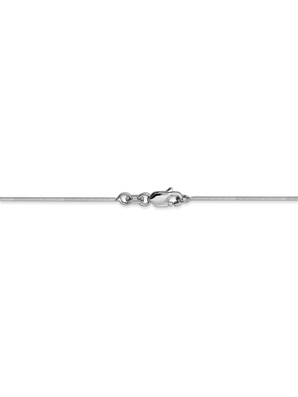 10k White Gold 0.90mm Round Snake Chain Necklace 16 inch 24 inch