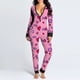 thumbnail image 1 of Pijama en forma de corazón para Mujer, ropa de dormir con solapa y botones, pelele para el Día de San Valentín, 1 of 4