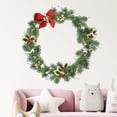 thumbnail image 3 of ZPAQI Cute Christmas Garland Wall Sticker Baby Kids Living Room Xmas Tree Wreath Decal, 3 of 15