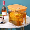 thumbnail image 1 of SASHENHG 2.5L Large Capacity Plastic Beverage Dispenser, Beverage Dispenser With Faucet Ice Lemonade Container With Lid, Fruit Teapot Lemonade Milk Bucket Drink, 1 of 9