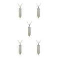 thumbnail image 2 of yingyy Hexagon Column Charm Exquisite Men Handmade Holiday Anniversary Hanging Pendants Pointed Colorful Crystal Chain Stone 5Set, 2 of 6