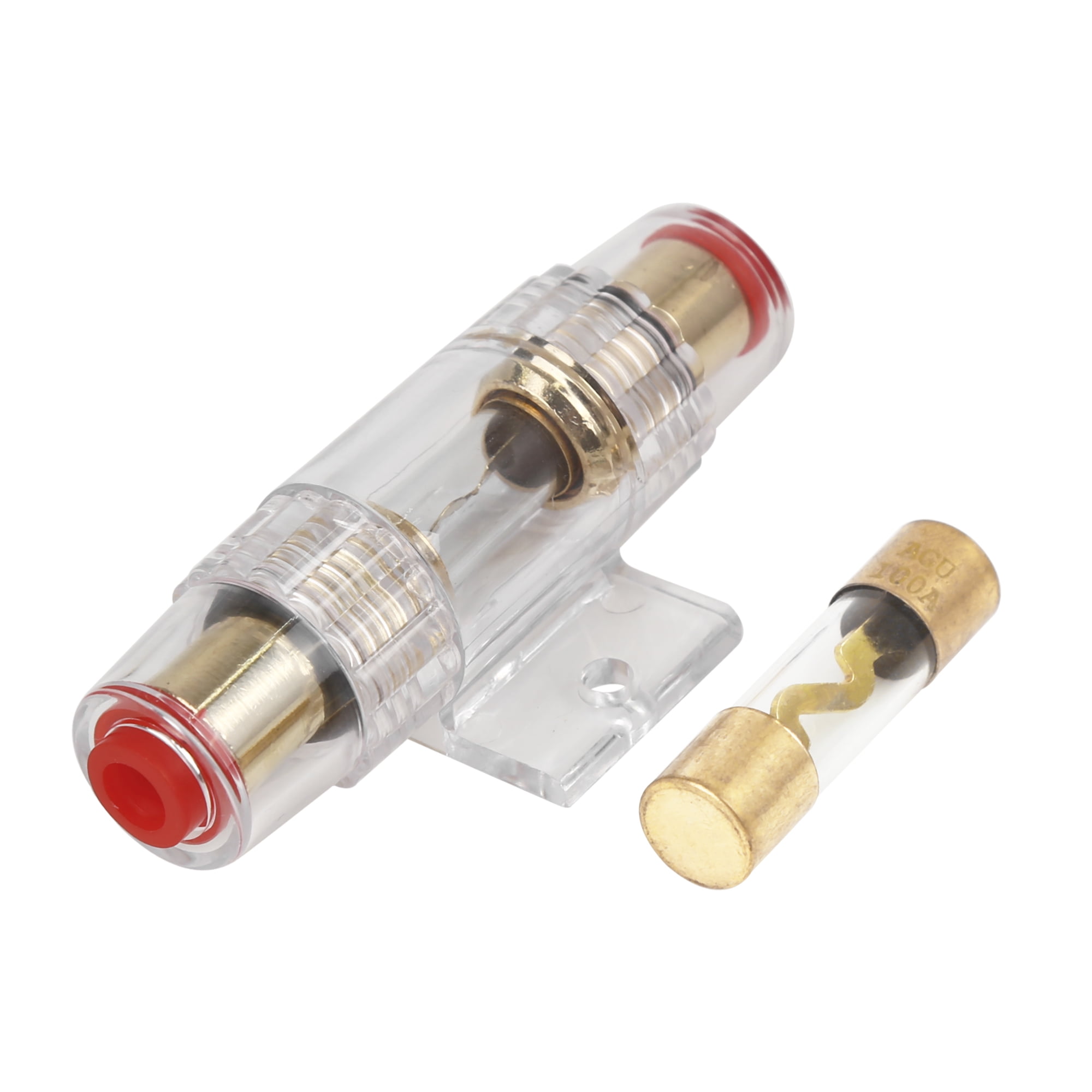 4 6 8 Gauge AWG Inline Fuse Holder with 100A AGU Fuses for Car Audio