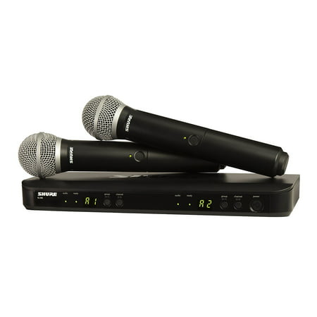Shure BLX288/PG58 Dual Channel Channel Handheld Vocal Wireless System w/ 2