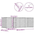thumbnail image 2 of Dog Cage Silver 600 x 200 x 256 cm Galvanised Steel, 2 of 6