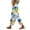 Yellow, variant on YUANGUANST Women's Wide Leg Pants Women's Spring And Summer Casual 3D Printed Back Pocket Cotton And Linen Pants Office Slacks