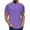 Purple, variant on Men's Casual Short Sleeve Crew Neck T-Shirt with Texture, Solid Color, Elastic and Breathable Polyester Spandex Blend for Spring and Summer Men T-Shirts Casual Workout Tops