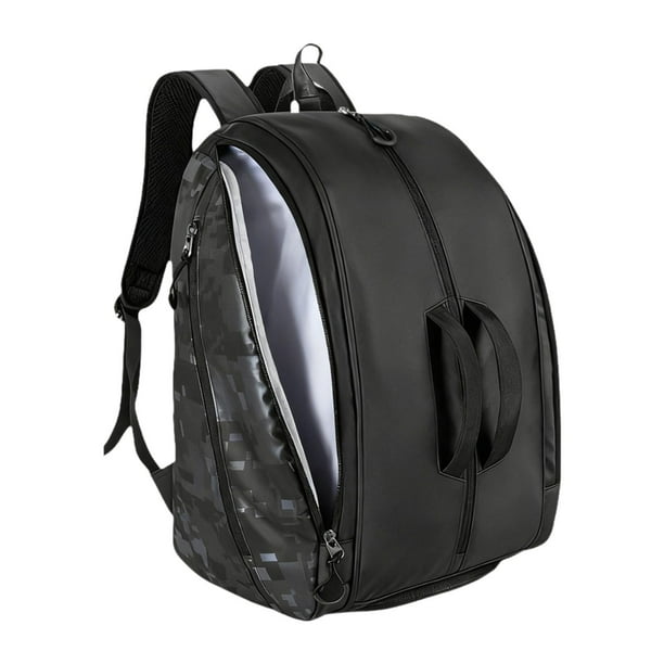 Bolsa de Pickleball, mochila para raquetas de pádel, cómoda, impermeable, con compartimento para zapatos, organizador para llevar palas, para mujeres Negro