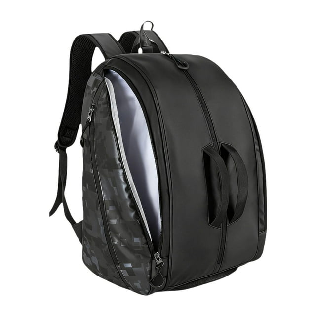 Almencla Pickleball Bag Large Capacity Adjustable Shoulder Straps Pickleball Backpack Black