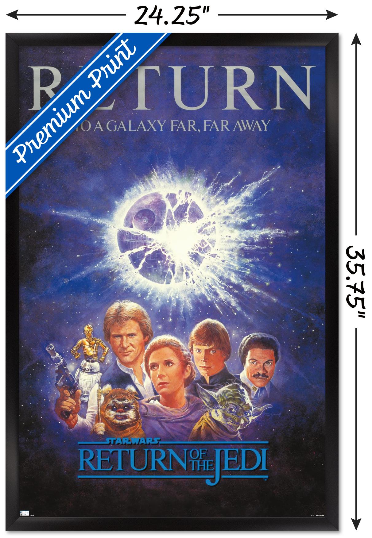 Star Wars: Return of the Jedi - Illustrated One Sheet Wall Poster, 22.375" x 34" Framed