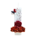 thumbnail image 1 of Goleeg Bougies d'Anniversaire Papillon Numéro 1, Bougies Gâteau Numérotées Décorées de Roses Rouges, pour Anniversaires, Fêtes et Célébrations de Mariage, 1 of 6