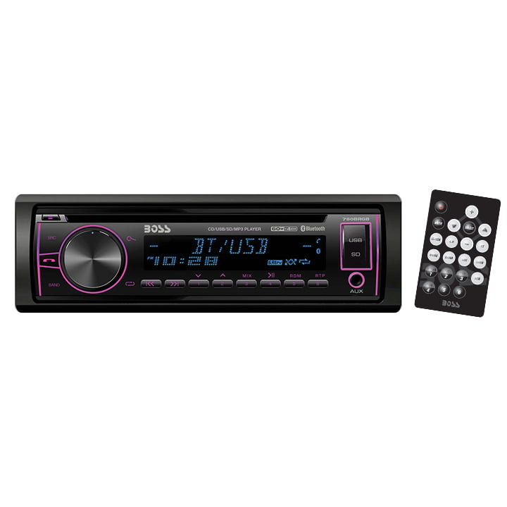 Boss Audio 750brgb Single-din In-dash Cd Am/fm/mp3 Receiver With Bluetooth