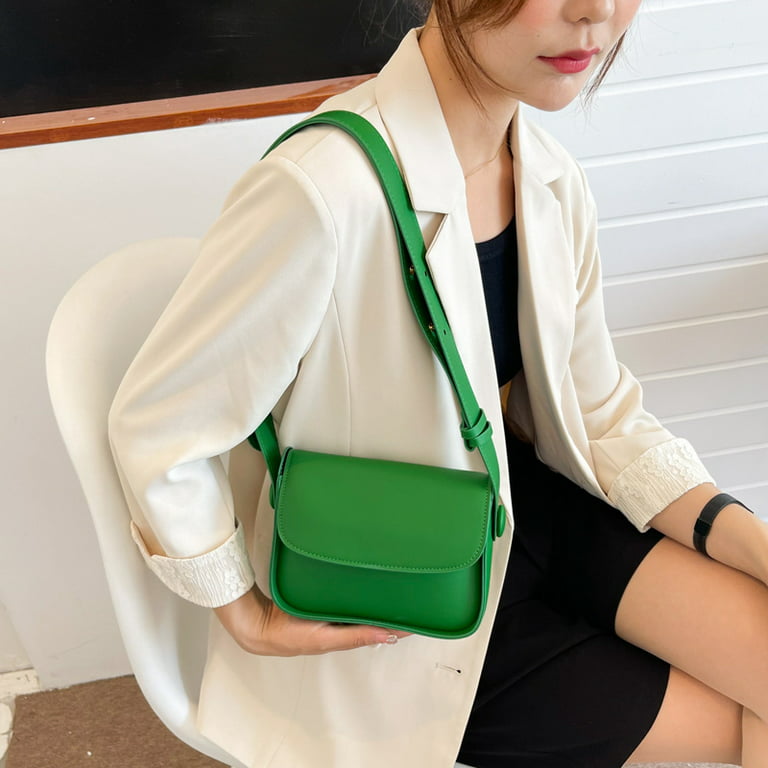 QWZNDZGR Simple Summer Women's Bag New 2022 Korean Version Popular Fashion  Handbag Single Shoulder Armpit Simple Ins Small Square Bag 