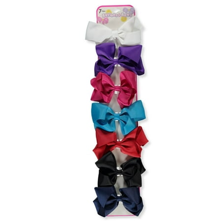 

Buttons & Bows 7-Pack Clip Bows - red/multi one size