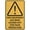 Warning Sign 4, variant on Caution Toxic Hazard Metal Aluminum Sign 12 x 8 Inches - Pre-Drilled Holes for Easy Mounting, Indoor Outdoor Use for Fence, Door, Gate, Lab