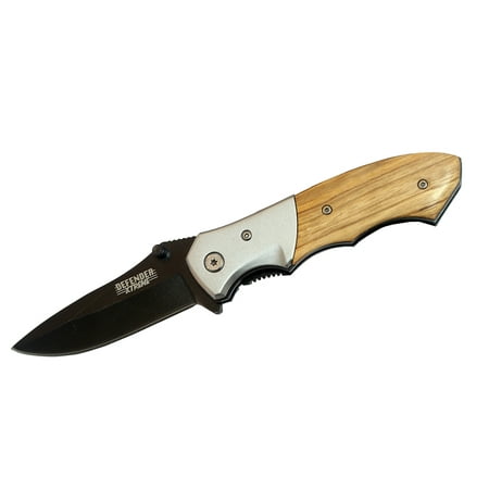 Pocket Bowie Black Wood Handle - Defender 7.5