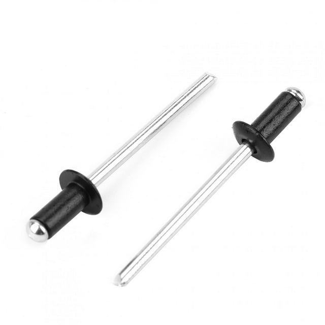 Remaches negros surtidos, 120 piezas M2.4 / M3.0 / M3.2 / M4 kit de remaches ciegos de aluminio, surtido de remaches pop para remachadores eléctricos neumáticos Ecomeon no