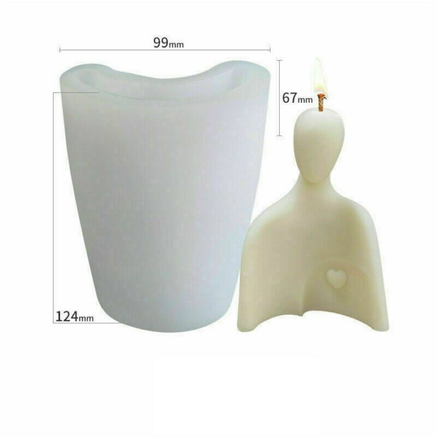 Family Perfume Candle Moulds Silicone Human Body Candle Wax Making Soap