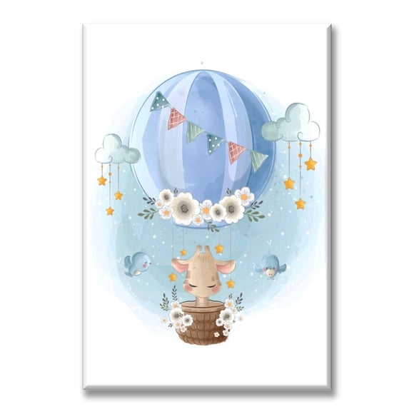 Cuadro Canvas Pixtreats Jirafa en Globo 50X75 cm