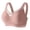 Pink, variant on Women's Plus Size Jelly Bras Seamless Lightweight Minimizer Bra M Shaped Pull Up Bra